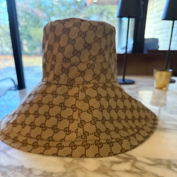 Gucci California Original GG Bucket Hat In Beige - Size M - Picture 3 of 16